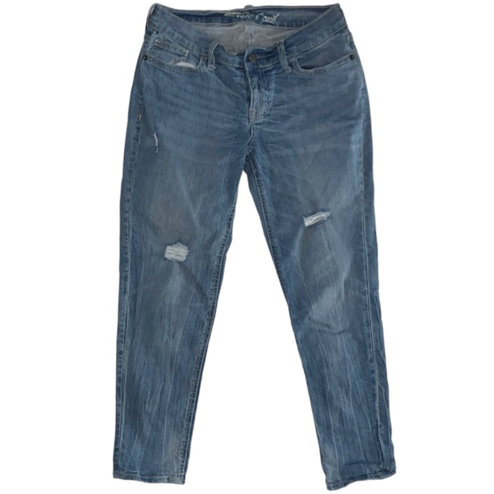 Old Navy Distressed Light Wash Boyfriend Jeans Sz 0R